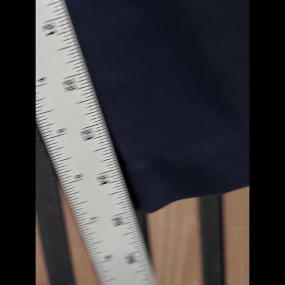 Abercrombie & Fitch Chino Pants 30 Womens Blue Navy Flat Front High Rise Stretch - Picture 5 of 8